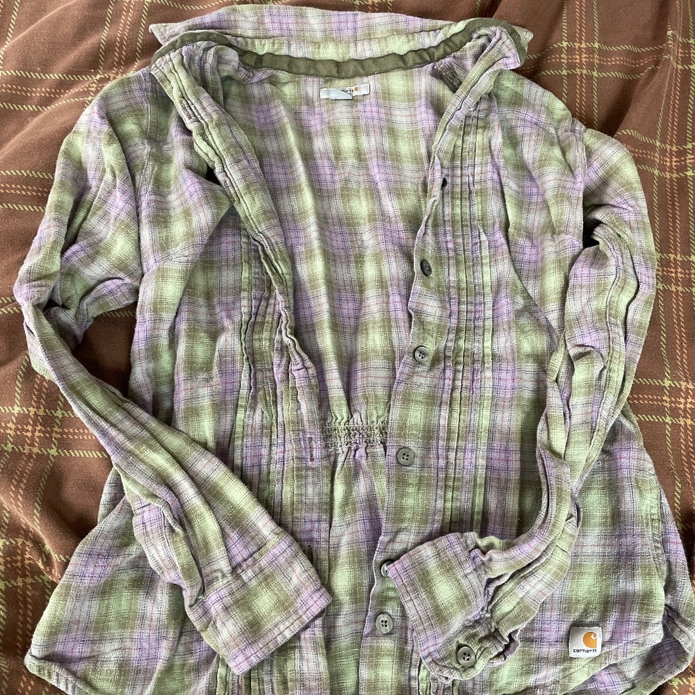 Carhartt Womens medium button shirt